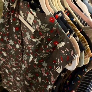 Cabi 7 Top Lot Bright Print Sleeveless & Long Sleeve Sz XL X-Large